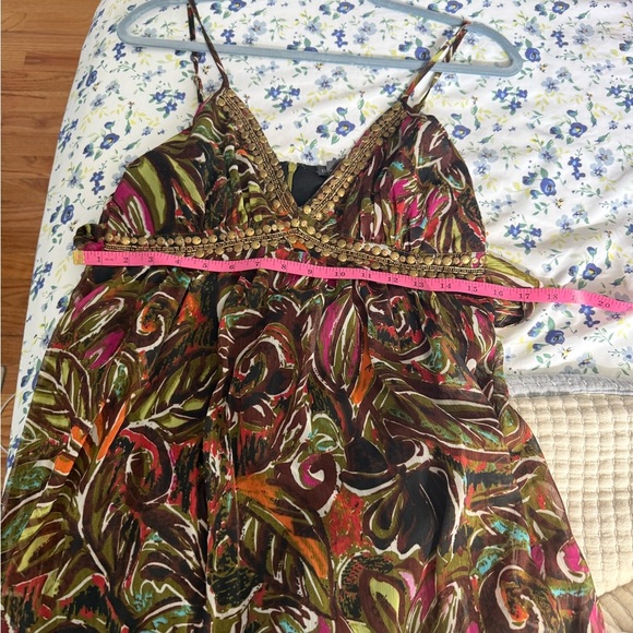 Chelsea & Theodore beachy Bohemian, Multicolor Maxi Dress size 6 - Picture 10 of 10